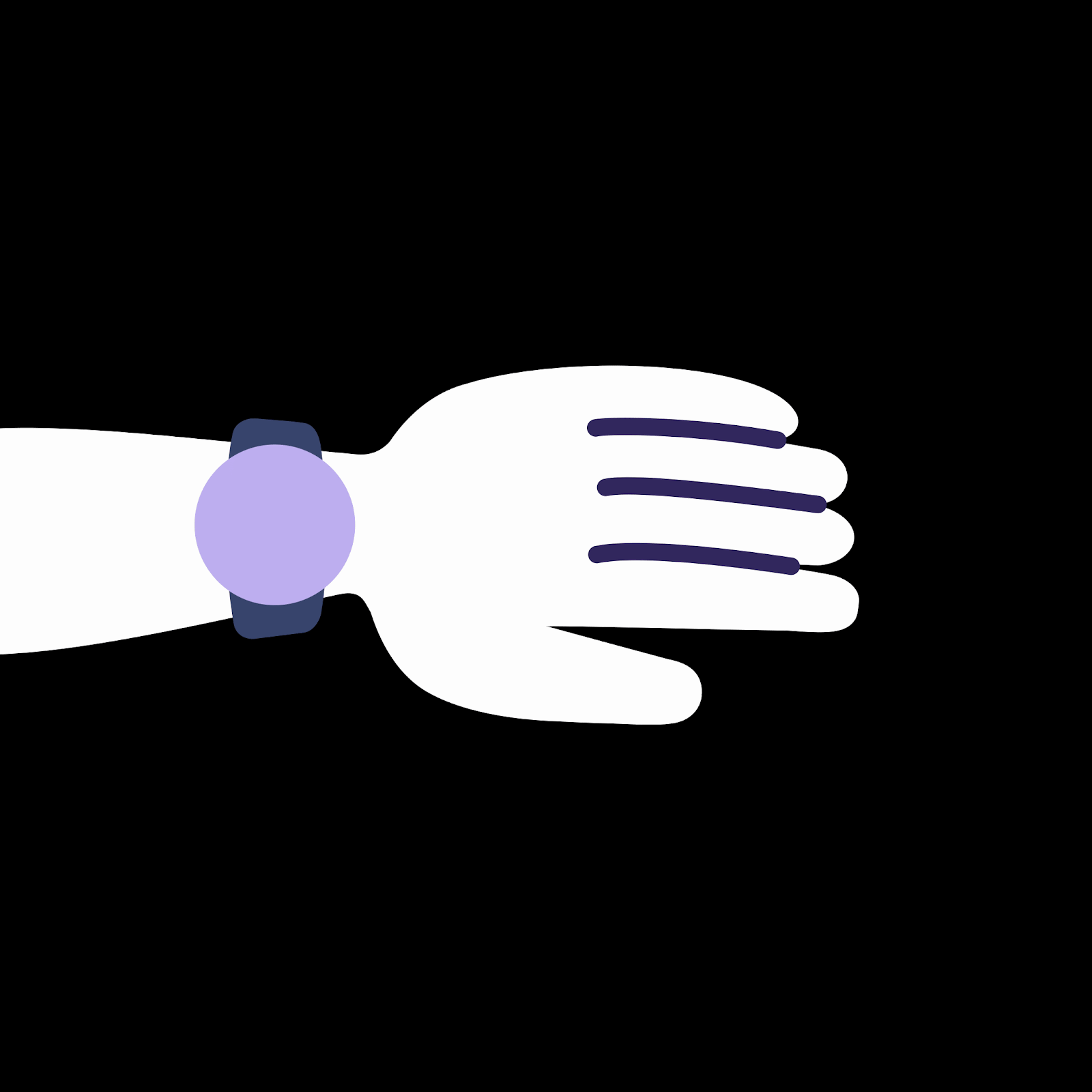 Quickly turn your wrist away from you and back.