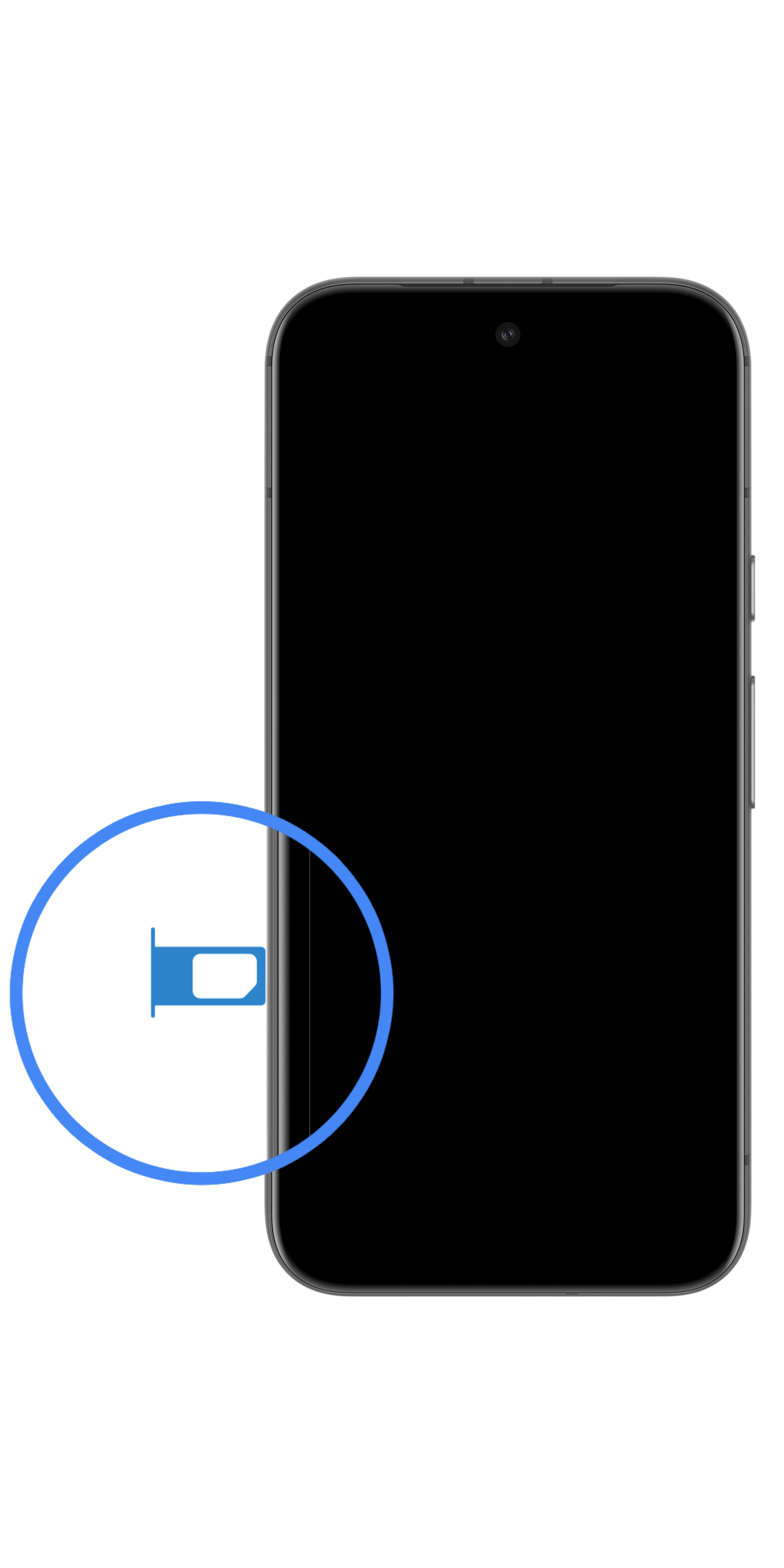 Insert a SIM card Step 3