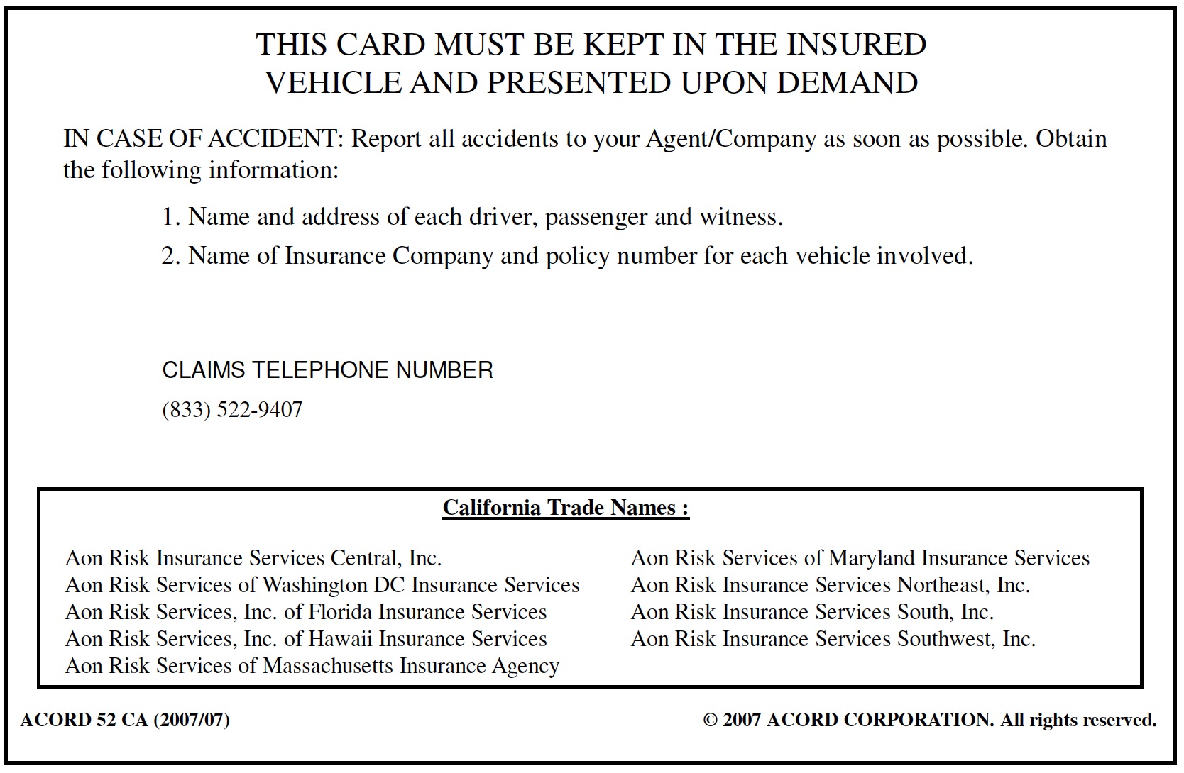 Insurance cards - Waymo Help