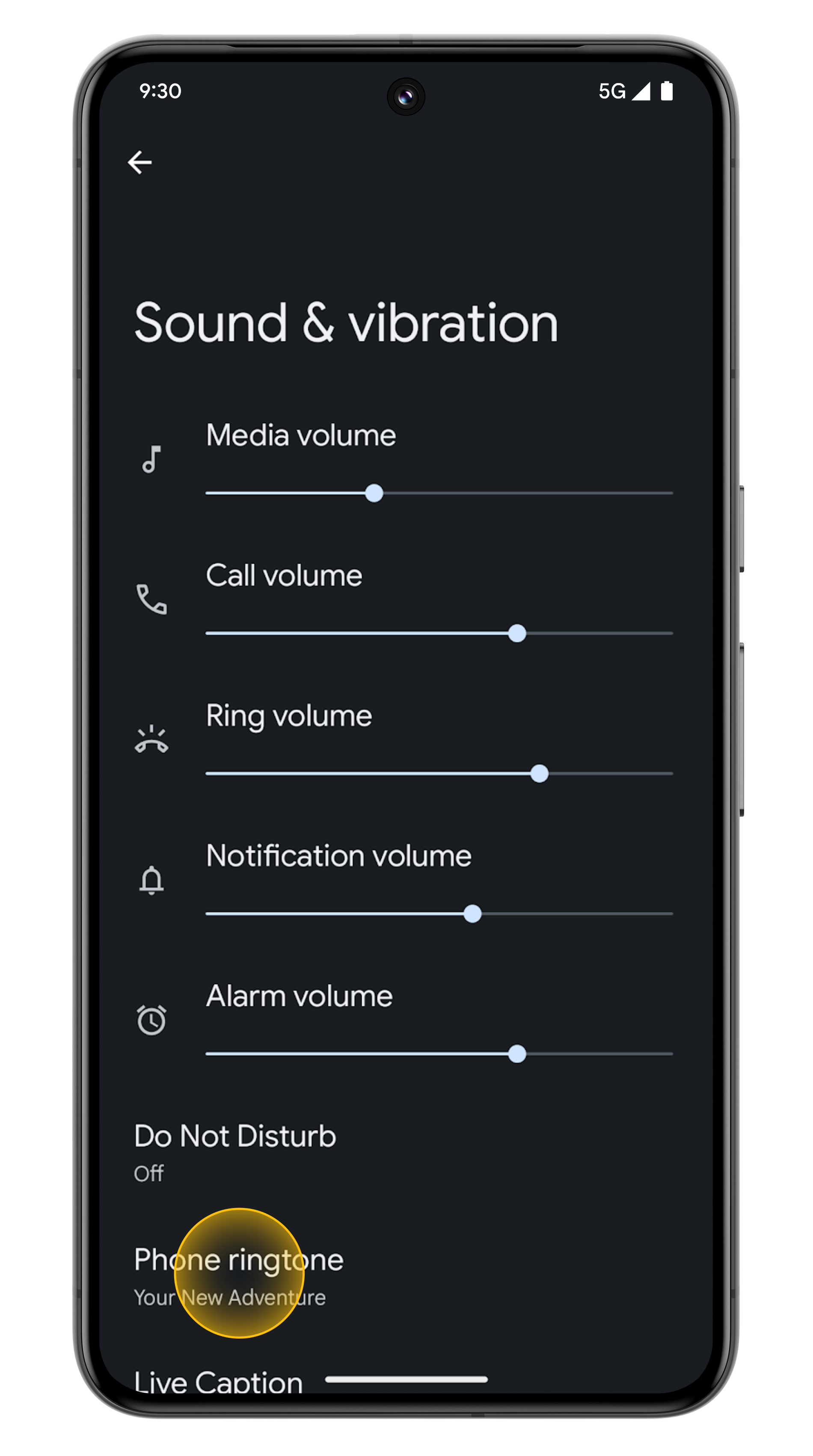 Change your ringtone & volume settings Step 4