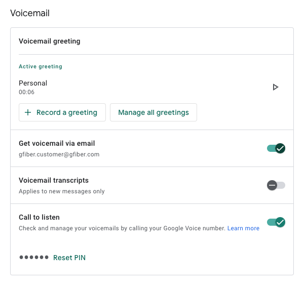 Voicemail basics and options Google Fiber Help