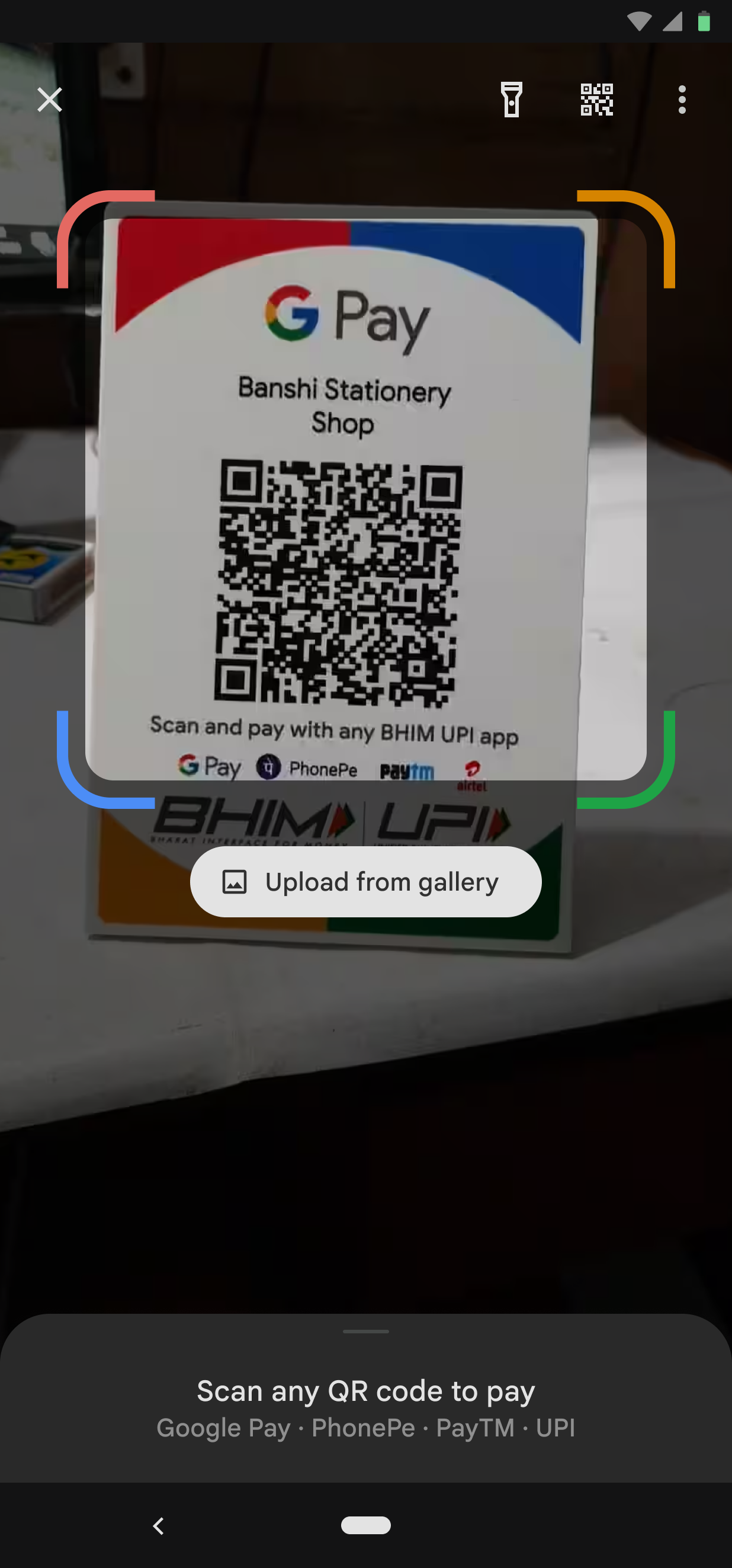 Scan QR code