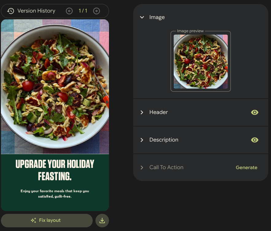 Make edits to your generated campaign