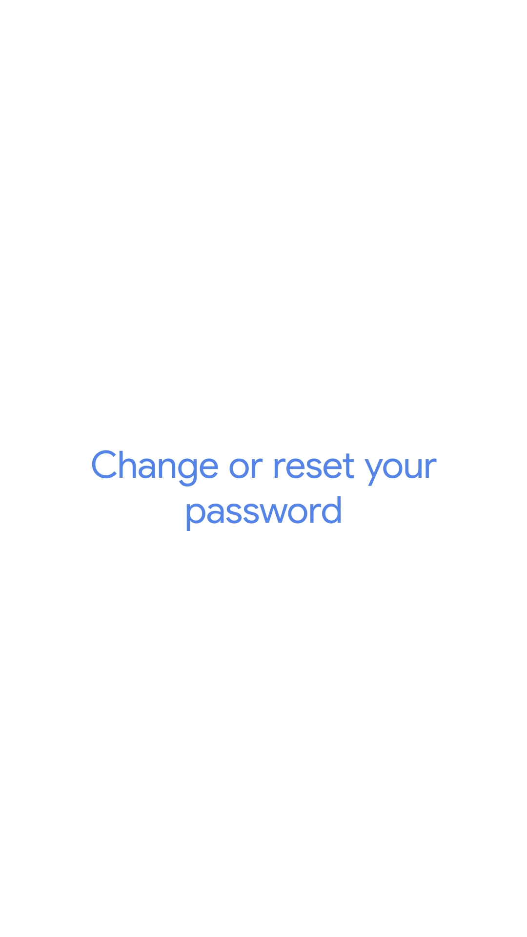 Change or reset your password - iPhone & iPad - Gmail Help