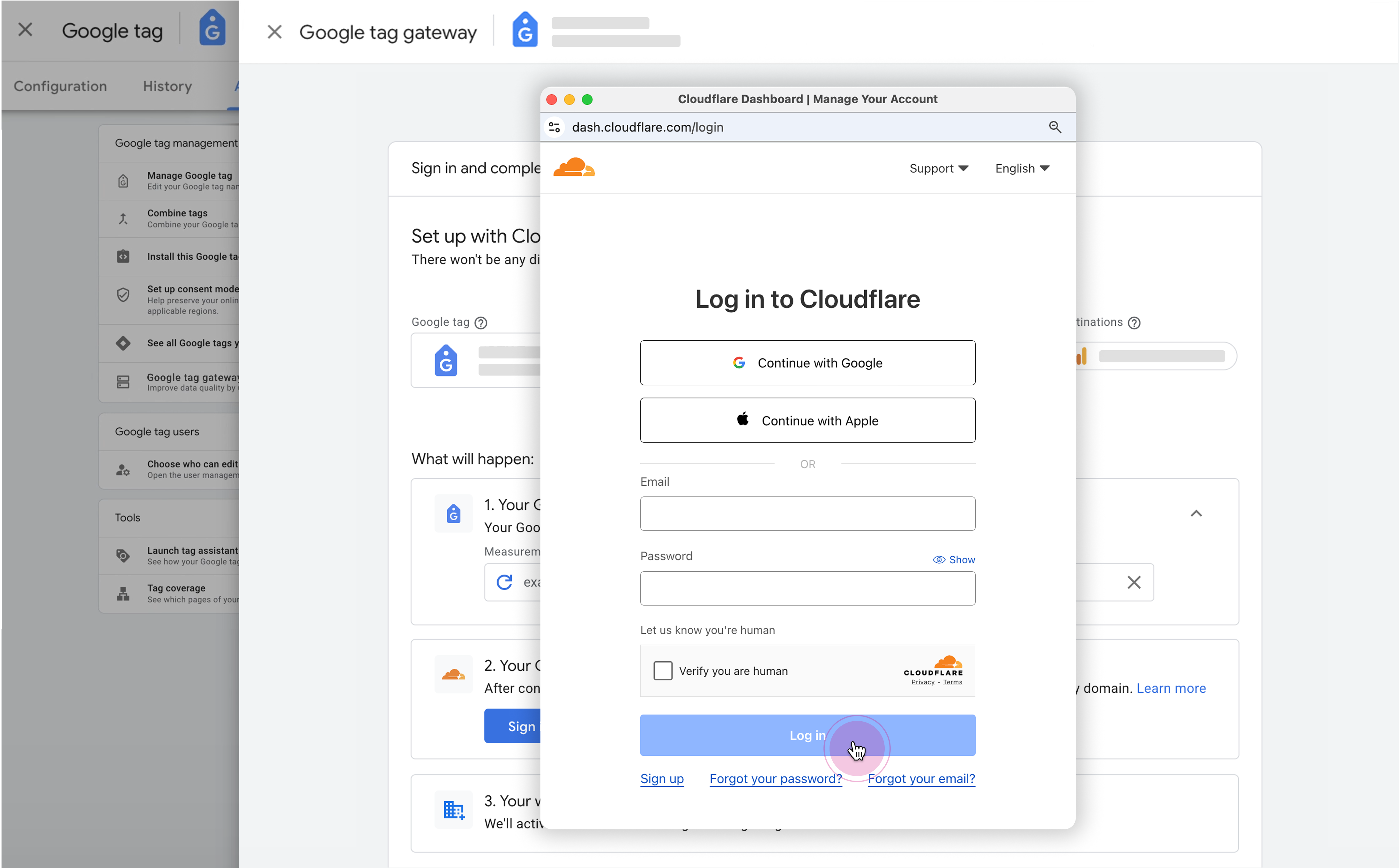 Google tag gateway setup fourth step