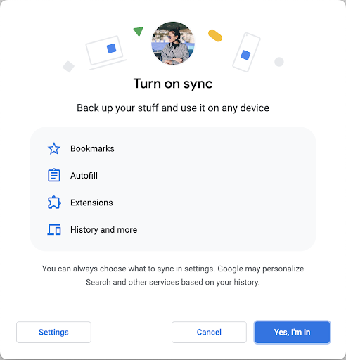 Chrome sync