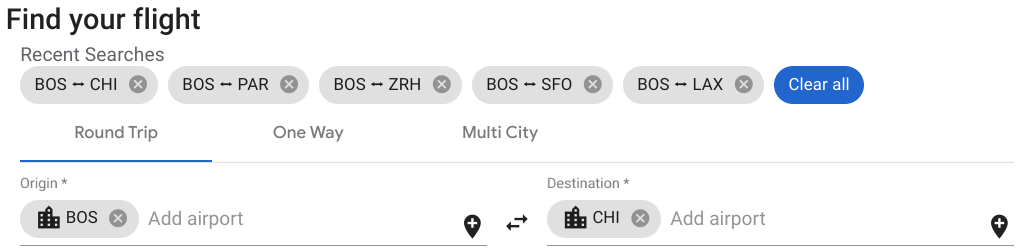 ita software travel matrix