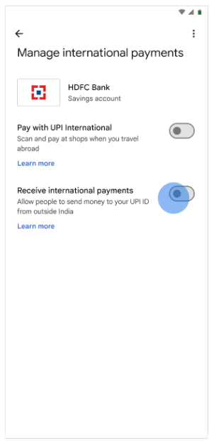 How to receive intl payments