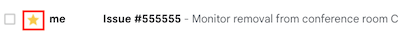 Star email to trigger Gmail event
