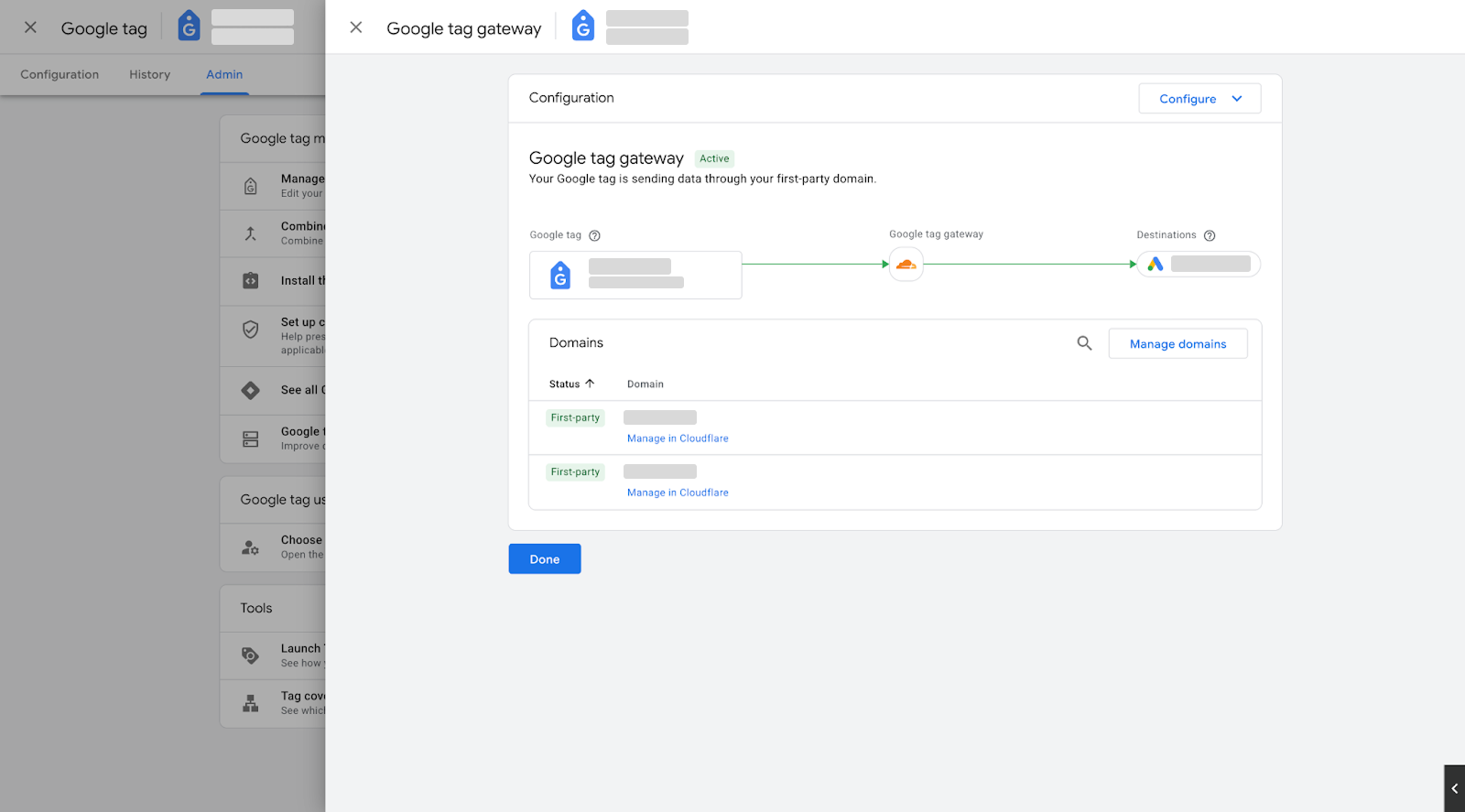 Google tag gateway setup step 3
