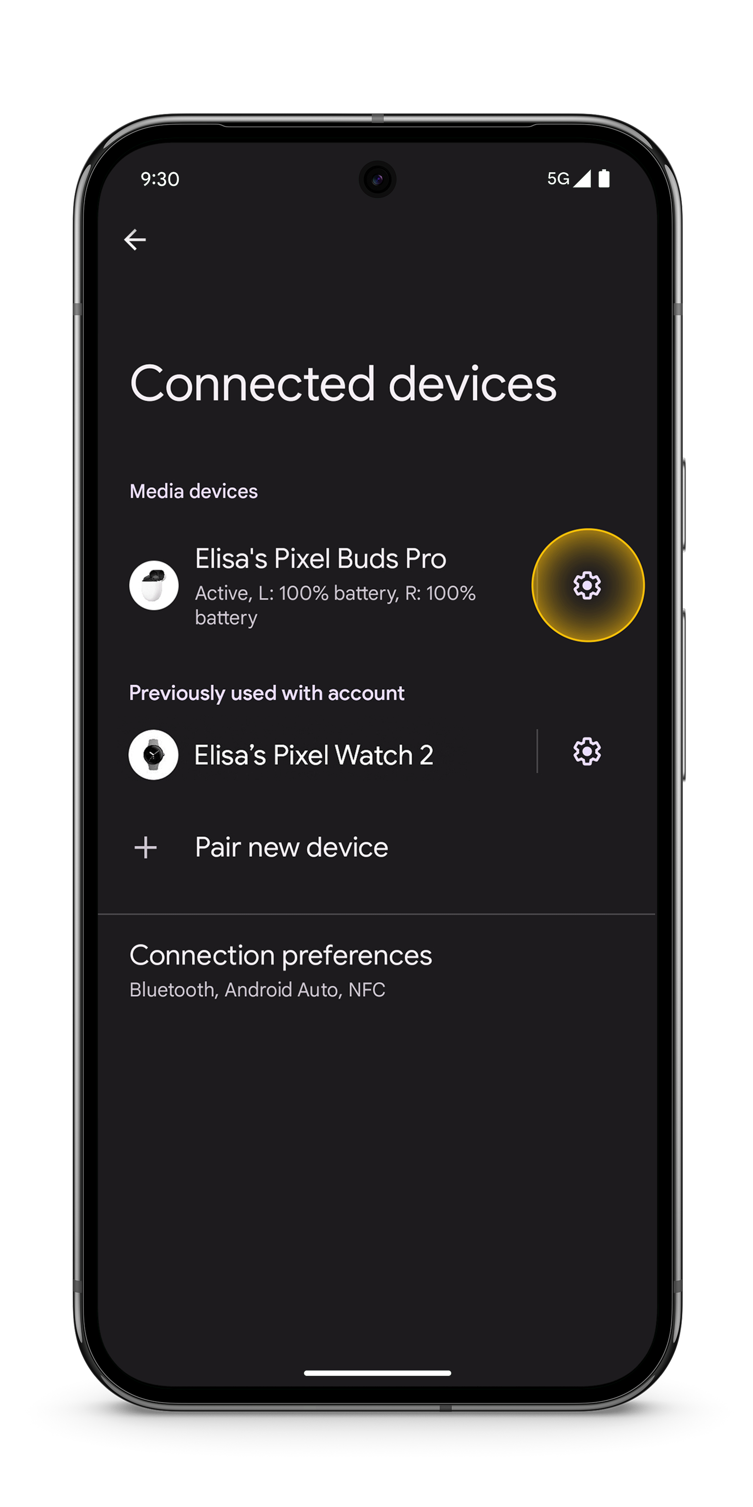 Connect a Bluetooth device Step 5