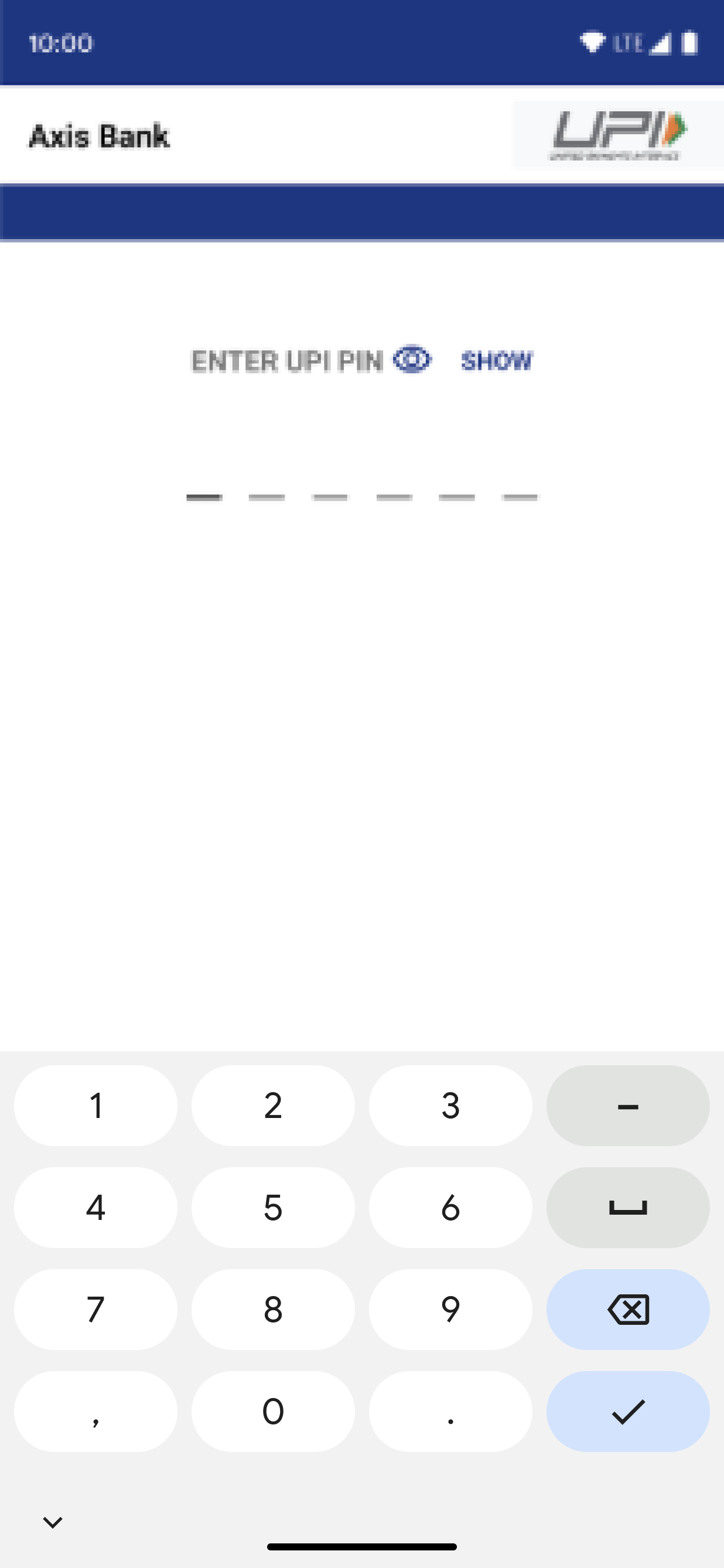 Enter UPI PIN