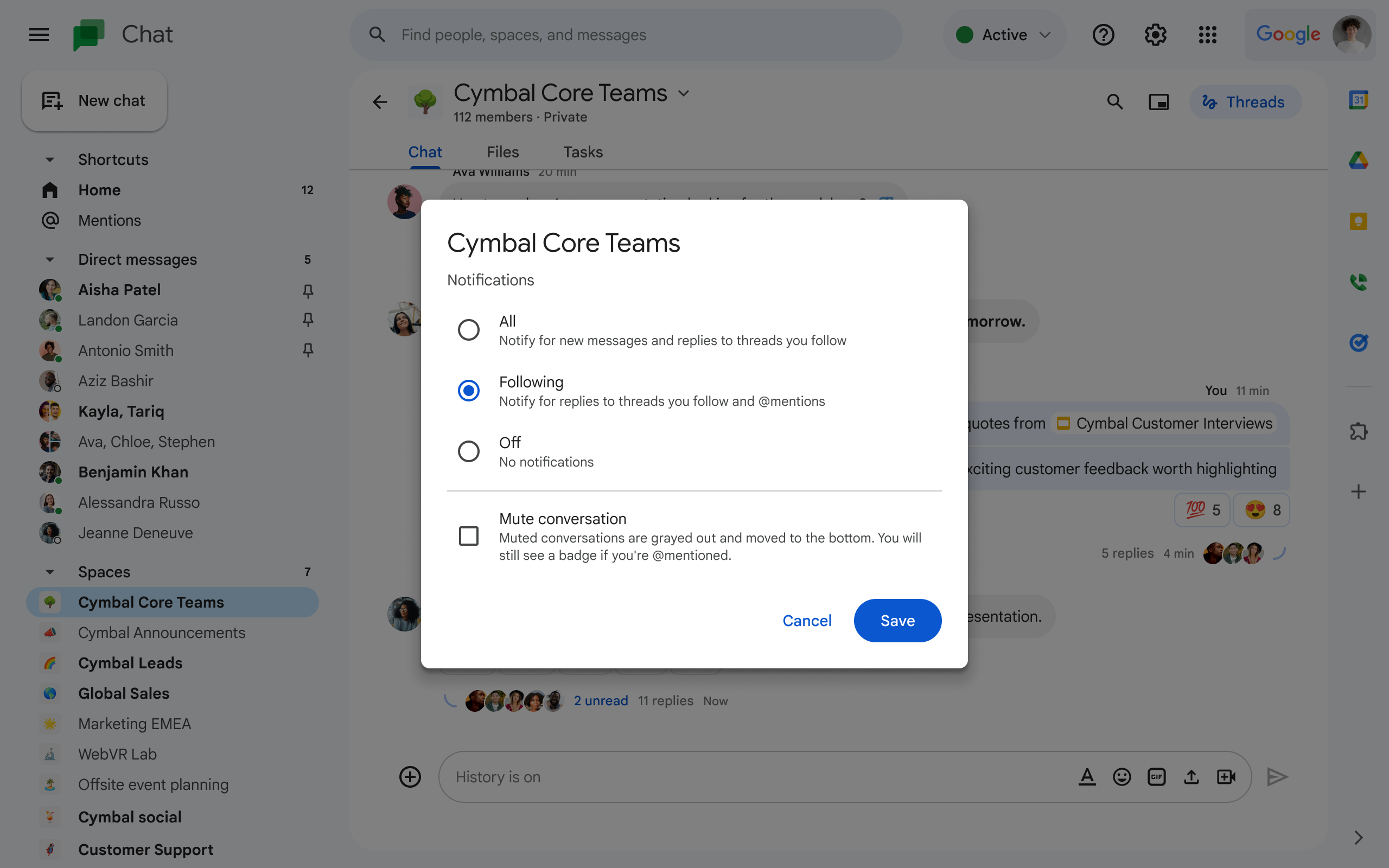 Google Workspace Updates: Hold separate conversations in Google