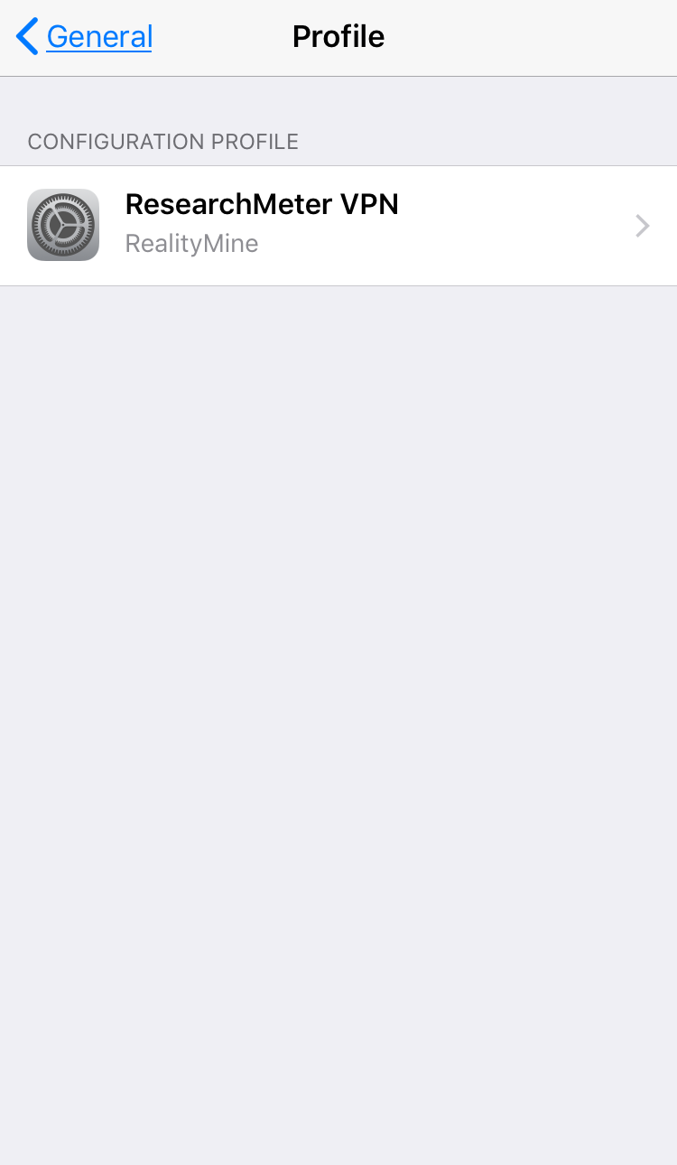 Uninstall the VPN from your device - iPhone & iPad - Device Usage Study ...