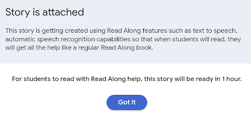 Step 2: Review & attach the story to an assignment