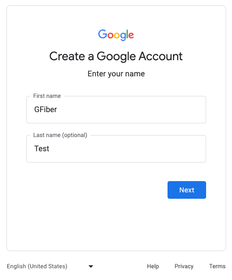 Google Account: Creating a Google Account