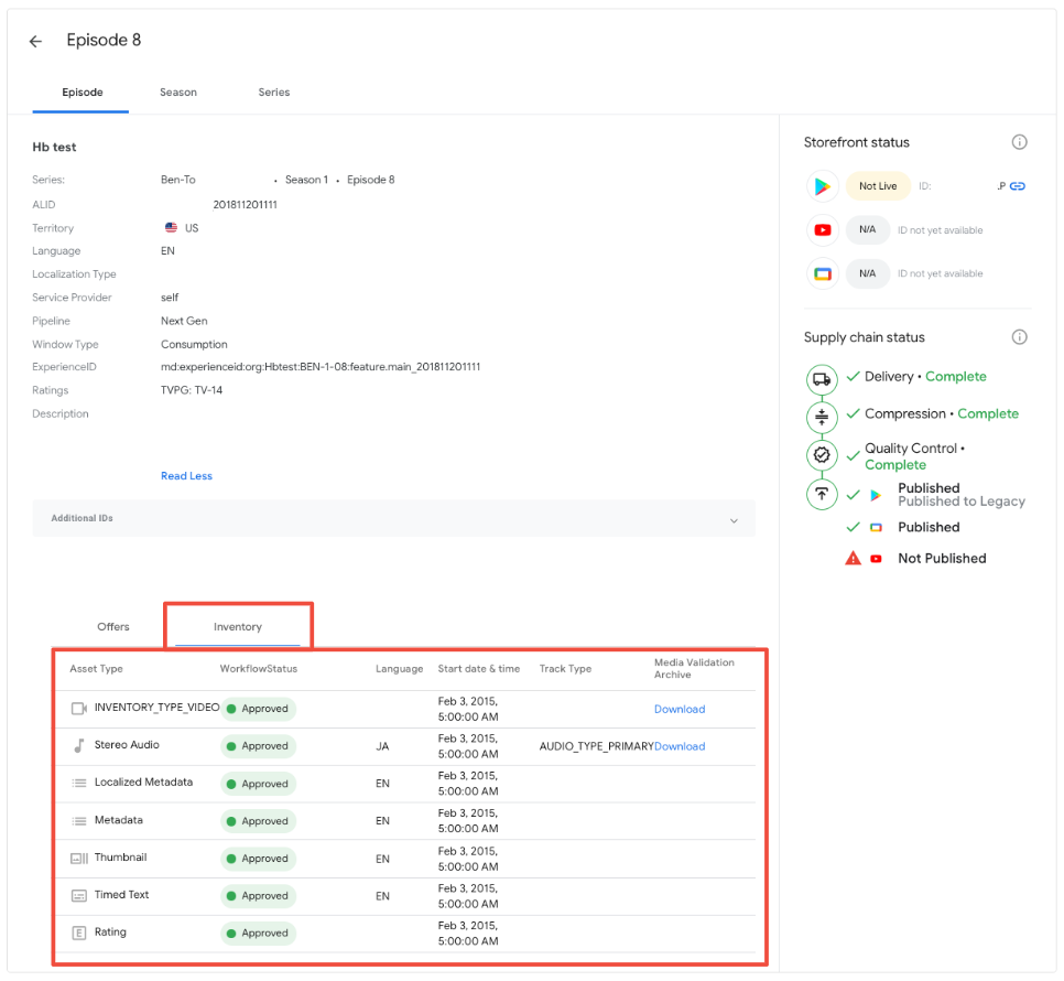 Check your title’s status on the Orders Page - Movies and TV Partner Help