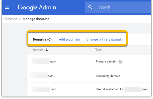 Remove a domain or domain alias from your Google Workspace