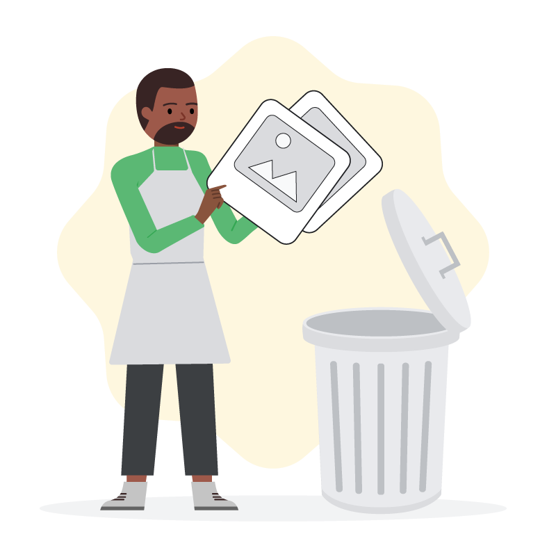 Delete your photo or video