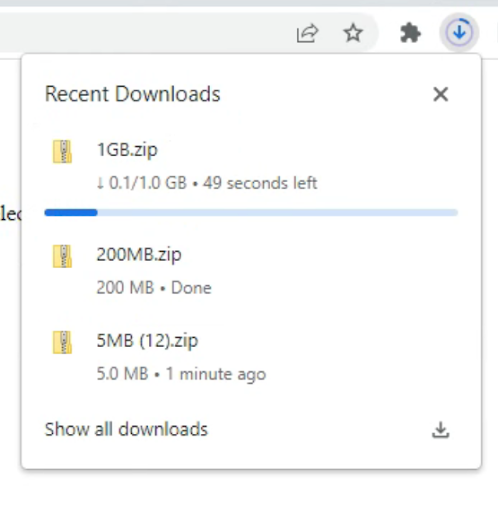 downloads bubble