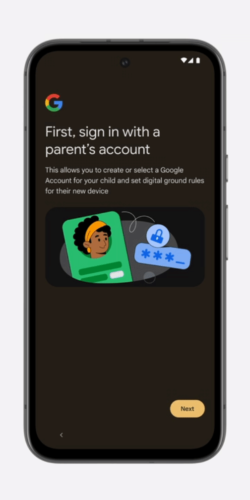 Set up a child account on a pixel phone pixel phone help