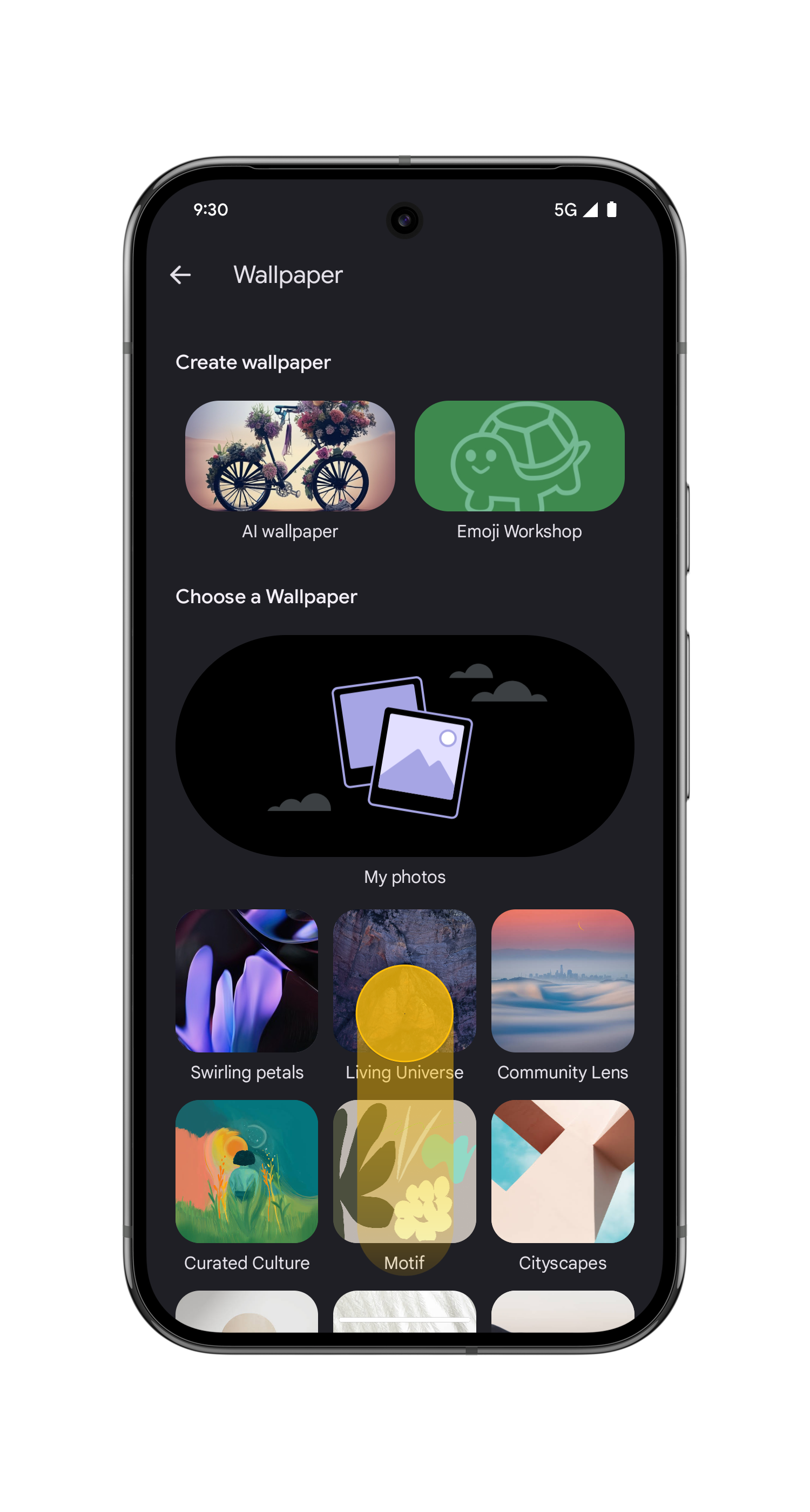 Create custom wallpapers Step 3