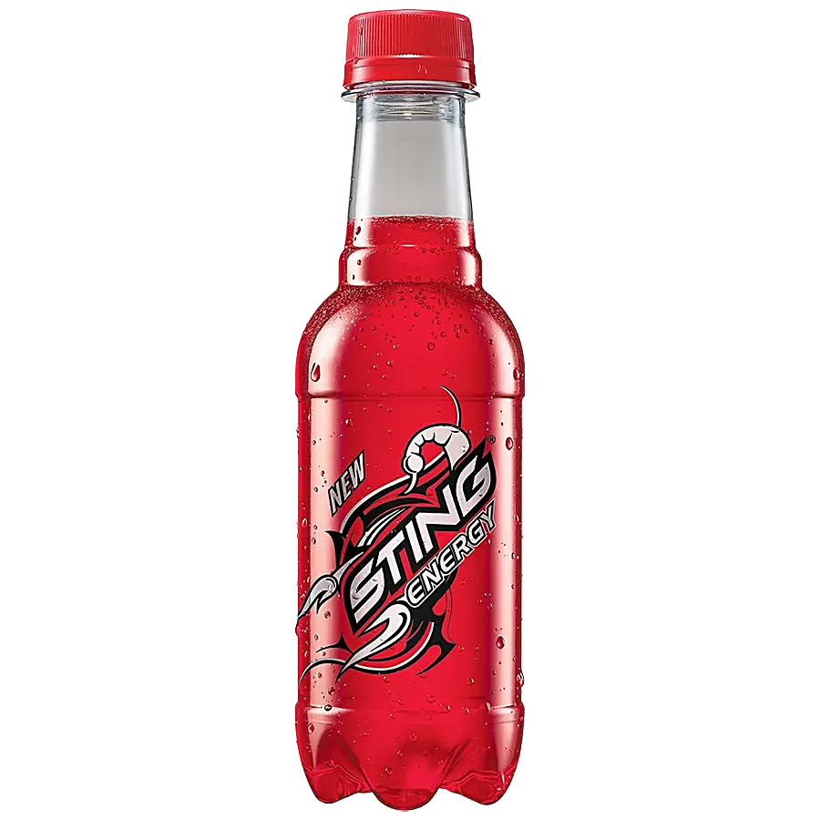 Sting energy drink bottle