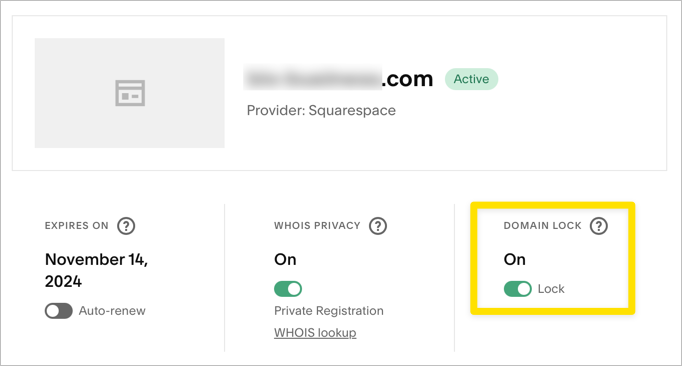 Domain is locked.