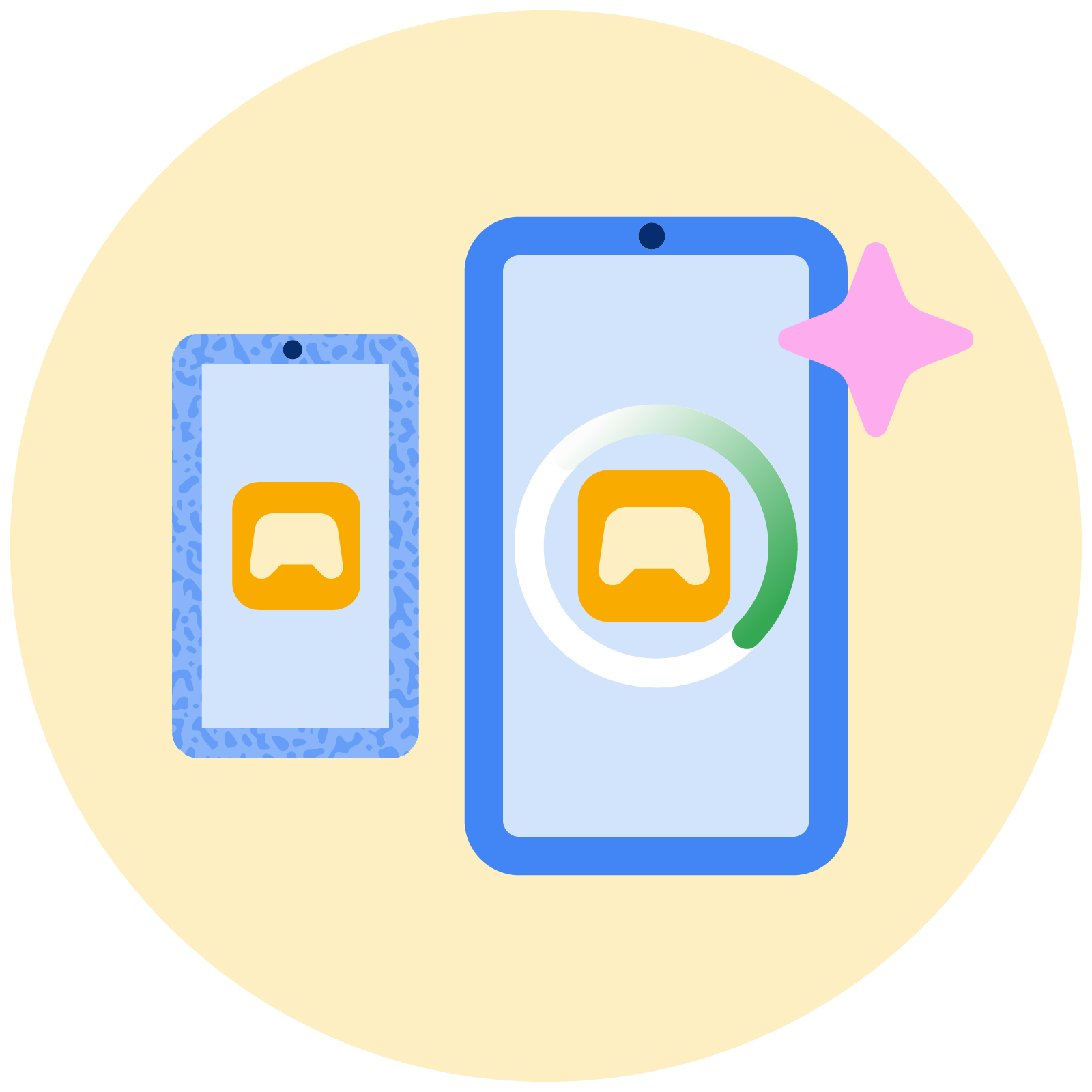 Reinstall apps on a new or another device