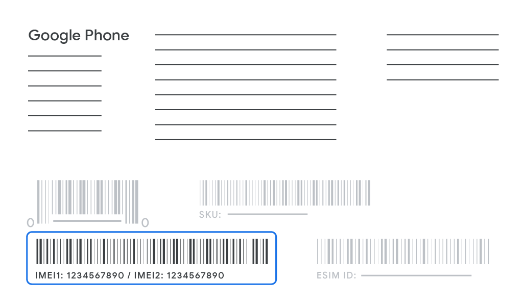 Find your device serial number - Google Store Help