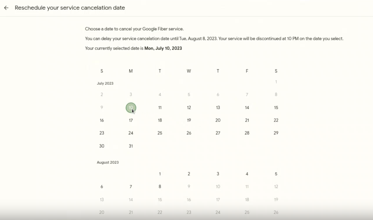 Cancel your Google Fiber service Google Fiber Help