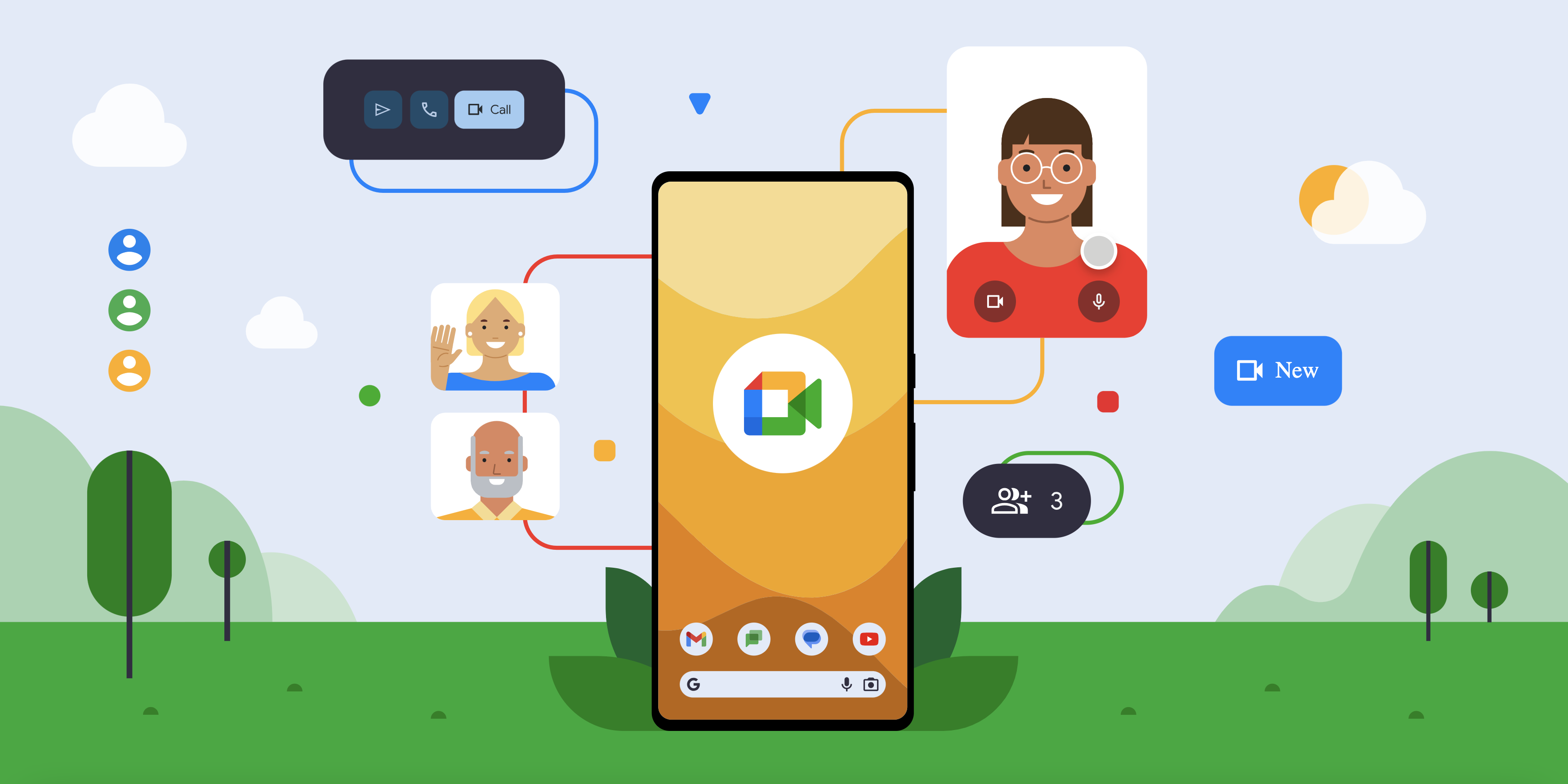 call mom on google meet