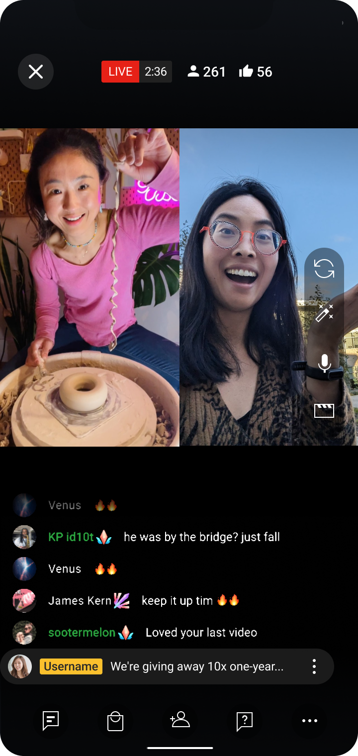 Invite a guest to your live stream with Go Live Together - YouTube Help