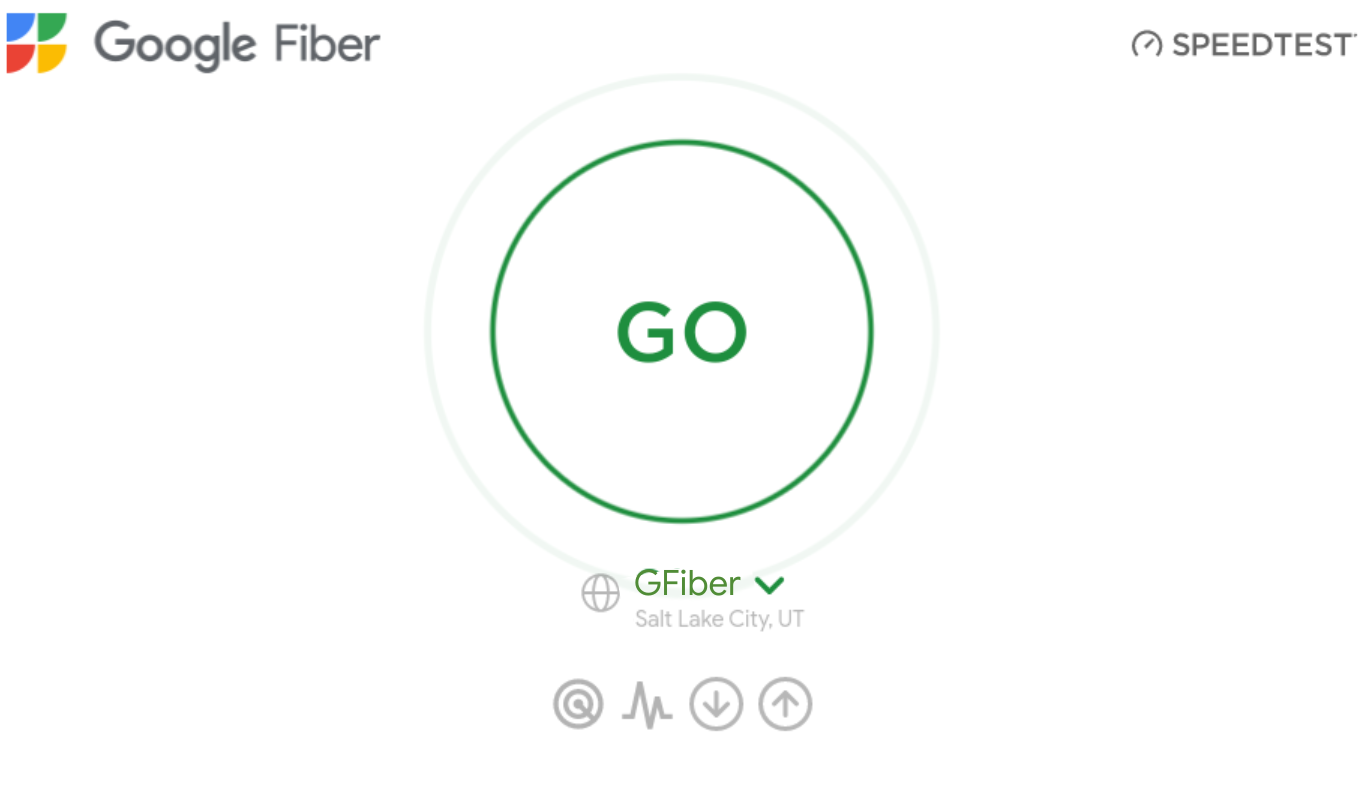 Run an internet speed test google fiber help