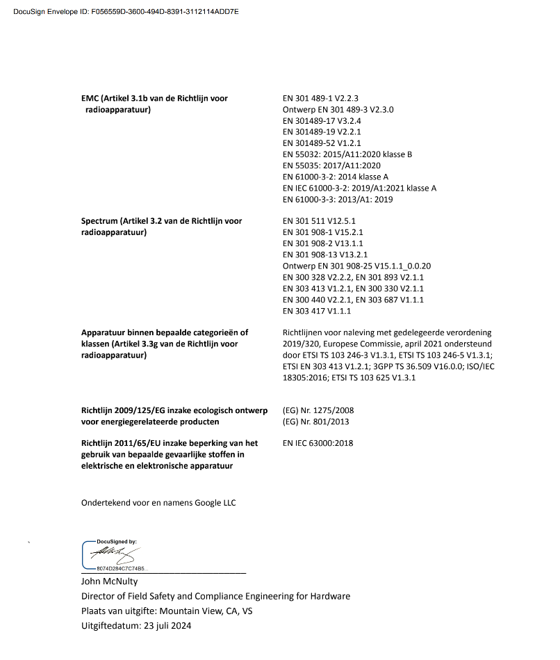 EU Declaration of Conformity page 2