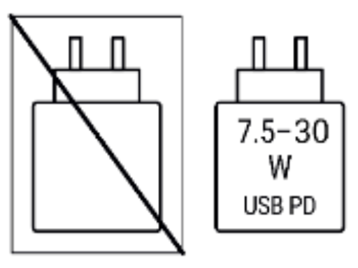 Зарядное устройство мощностью 7,5–30 Вт