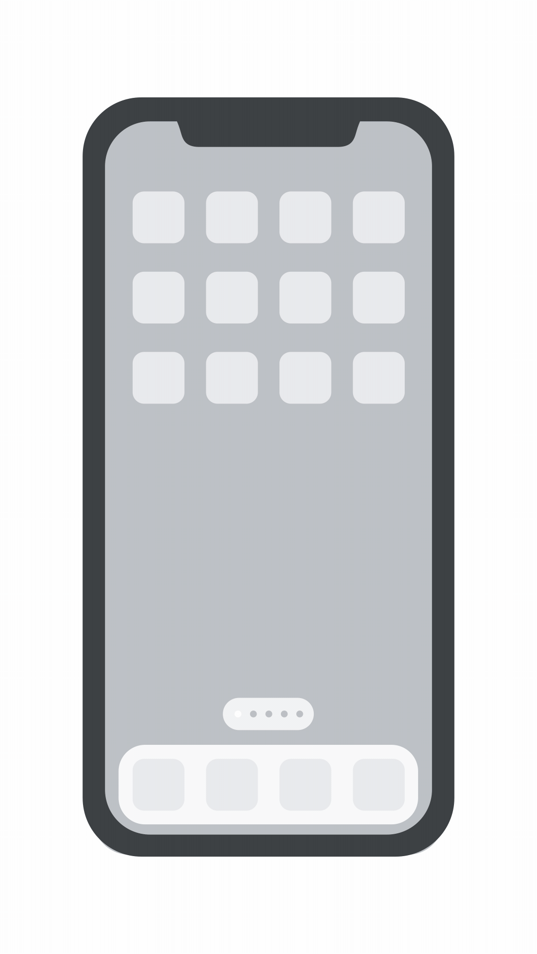 An animation showing how to add the Calendar widget to the home screen of an iPhone.