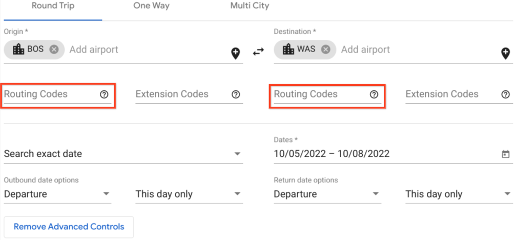 ita software travel matrix