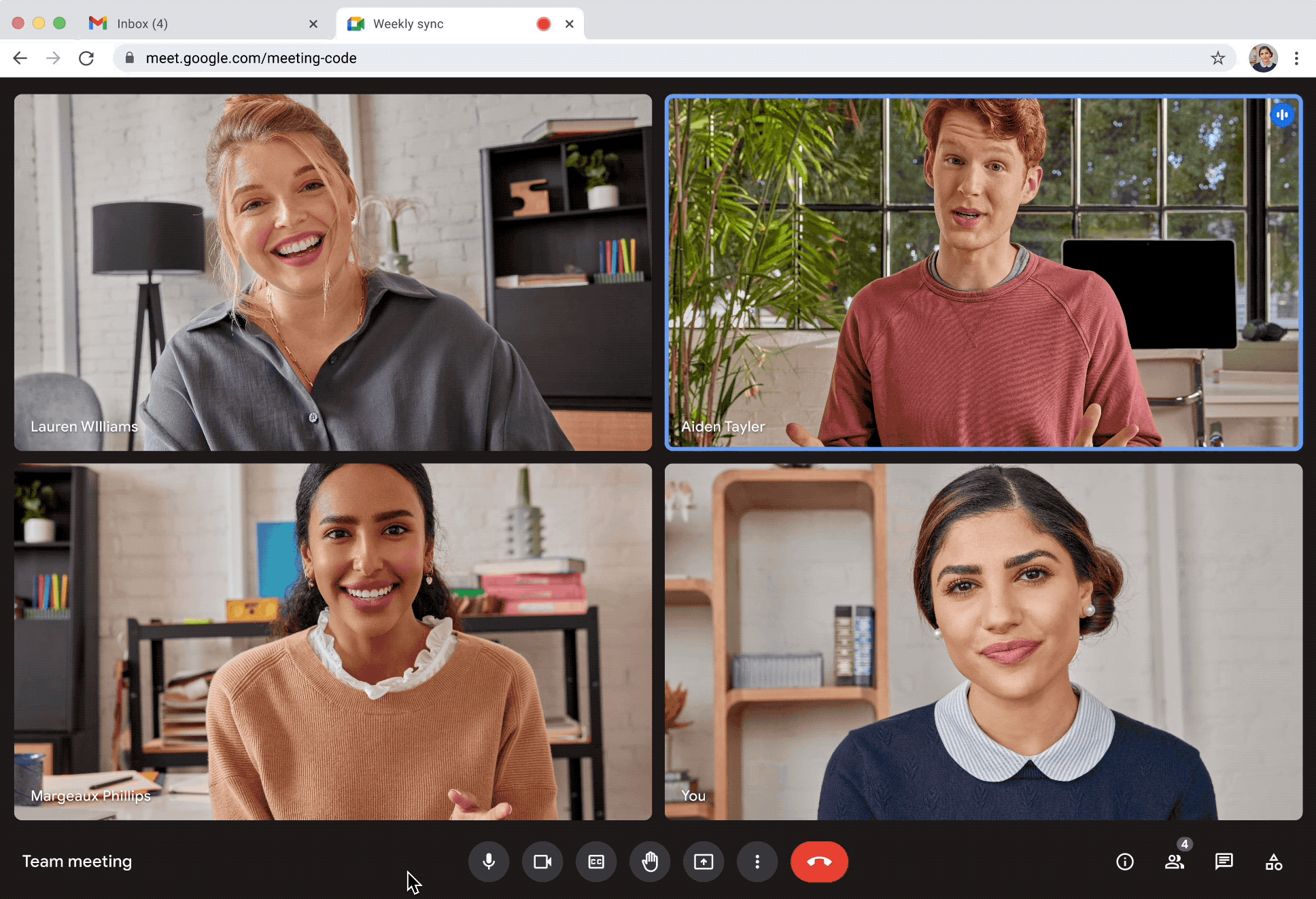 Use picture-in-picture in a Google Meet meeting