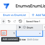 Add a comment to a AppSheet database row
