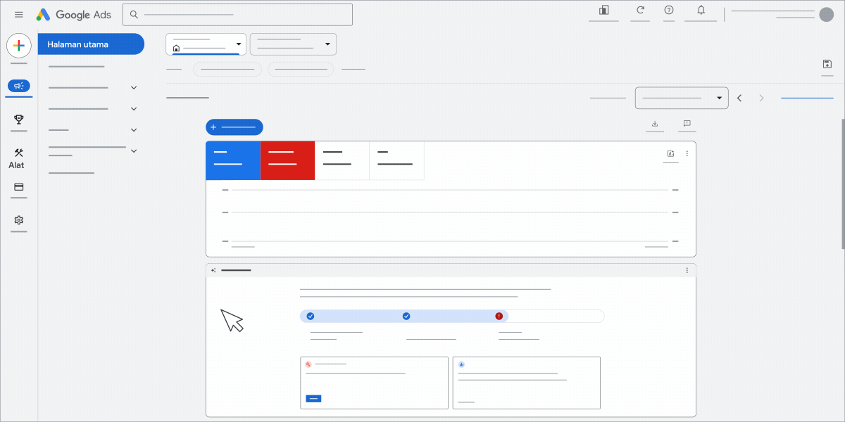 Animasi yang menunjukkan cara mengakses Validator Deep Link.