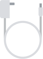 Diagram of a power cord for the Google Fiber Mesh Extender (GFEX310)