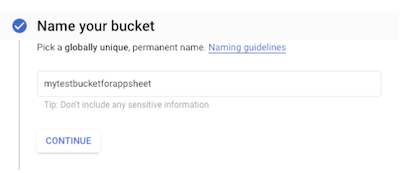 Create a GCS bucket named mytestbucket