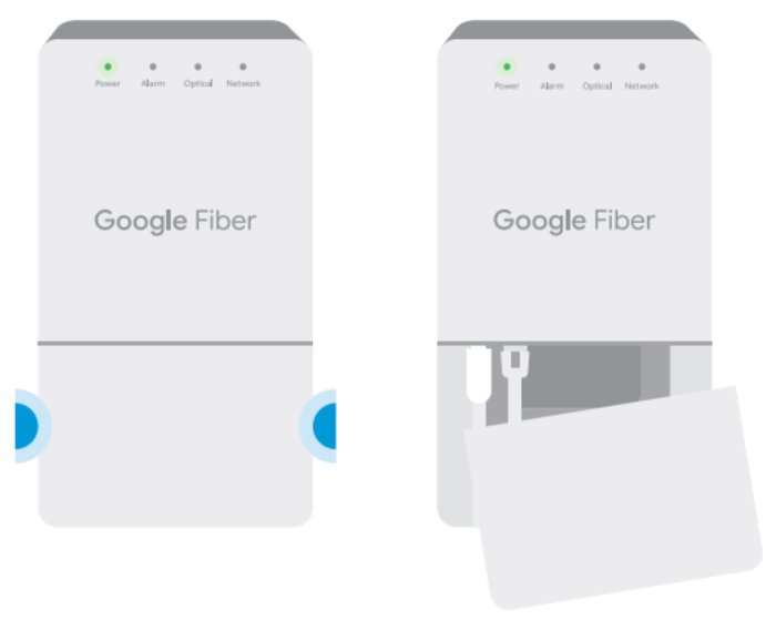 fiber jack with cover