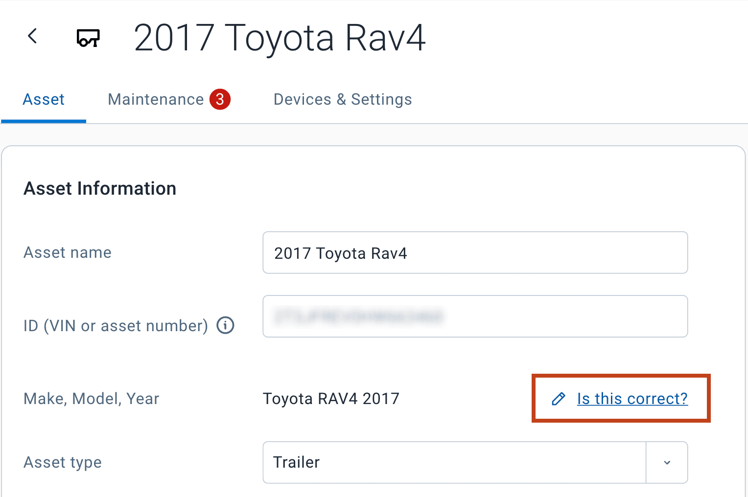 Image highlighting new Is this correct? button