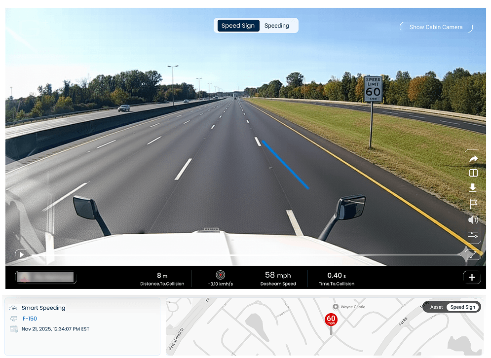 Image showing new Smart Speeding speed limit detection
