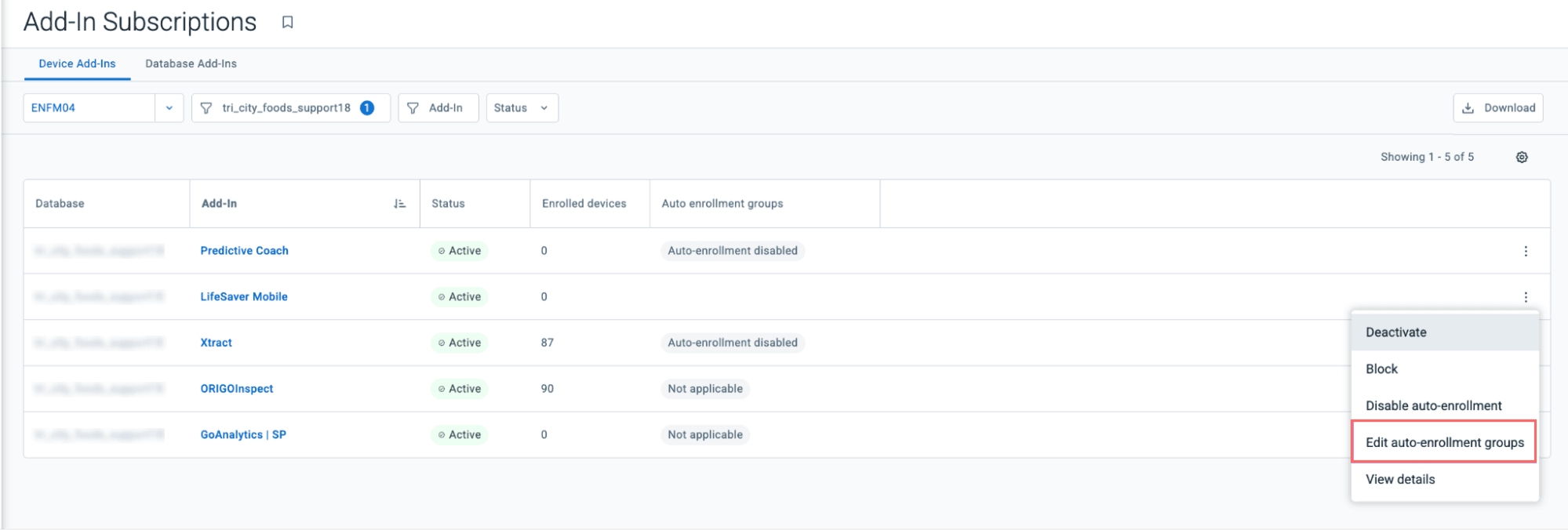 Image showing ability to edit auto-enrollment settings