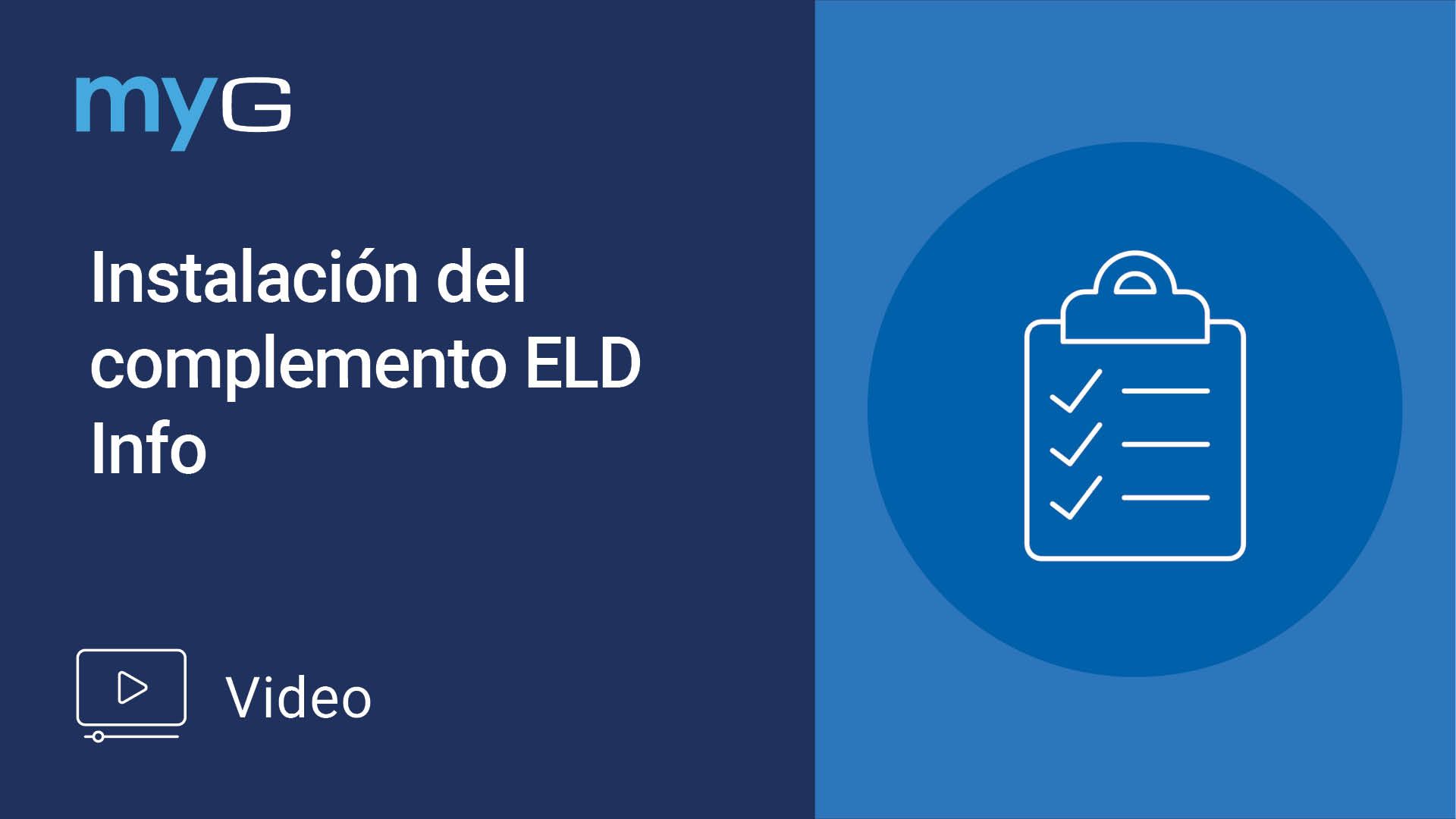 Thumbnail for Instalación del complemento ELD Info