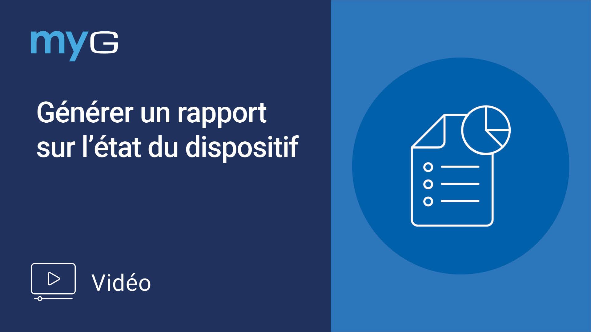 Thumbnail for Générer un rapport sur l’état du dispositif