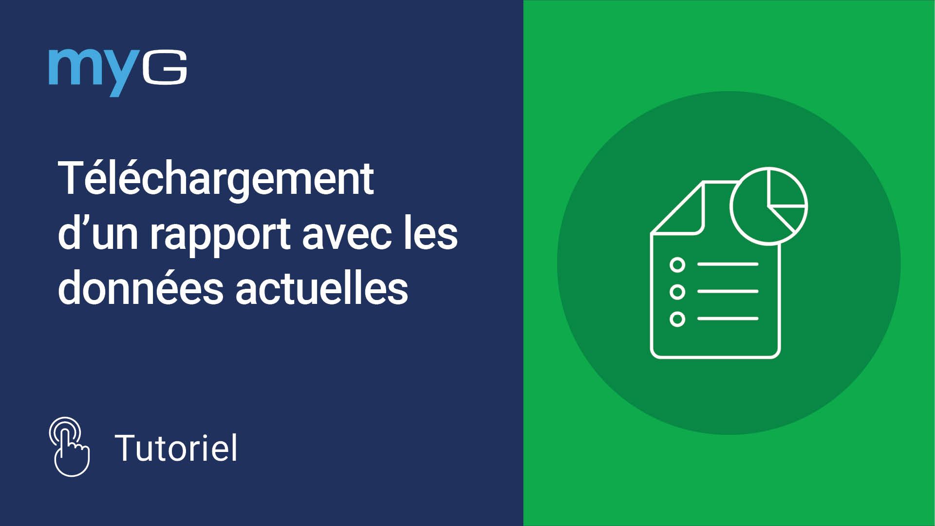 Thumbnail for Téléchargement d'un rapport avec les données actuelles